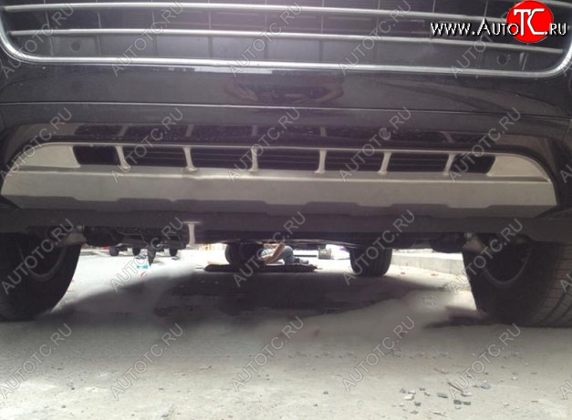 22 699 р. Накладка на передний бампер CT v2 Volkswagen Touareg NF дорестайлинг (2010-2014) (Неокрашенная)  с доставкой в г. Воронеж