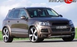 23 049 р. Накладка Je Design на передний бампер 7P Volkswagen Touareg NF дорестайлинг (2010-2014) (Неокрашенная)  с доставкой в г. Воронеж. Увеличить фотографию 3