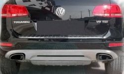 Накладка на задний бампер CT v2 Volkswagen Touareg 2 NF дорестайлинг (2010-2014)