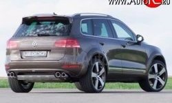 23 049 р. Накладка Je Design на задний бампер 7P Volkswagen Touareg 2 NF дорестайлинг (2010-2014) (Комплект накладок, Неокрашенная)  с доставкой в г. Воронеж. Увеличить фотографию 2