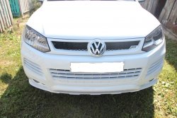 5 649 р. Решетка радиатора ABT STYLE Volkswagen Touareg 2 NF дорестайлинг (2010-2014) (Неокрашенная)  с доставкой в г. Воронеж. Увеличить фотографию 2