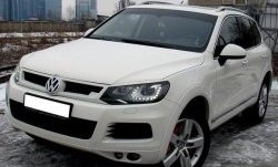 6 749 р. Решётка радиатора Sport Volkswagen Touareg 2 NF дорестайлинг (2010-2014) (Неокрашенная)  с доставкой в г. Воронеж. Увеличить фотографию 4