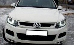 6 749 р. Решётка радиатора Sport Volkswagen Touareg 2 NF дорестайлинг (2010-2014) (Неокрашенная)  с доставкой в г. Воронеж. Увеличить фотографию 7