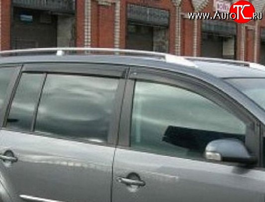 999 р. Комплект дефлекторов окон (ветровиков) 4 шт. Russtal Volkswagen Touran 1T дорестайлинг минивэн (2003-2006)  с доставкой в г. Воронеж