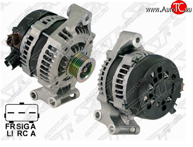 14 999 р. Генератор SAT (14V/120A) Ford Focus 2  седан дорестайлинг (2004-2008)  с доставкой в г. Воронеж