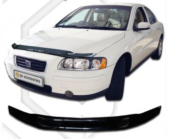 Дефлектор капота CA Plastic Volvo S60  RS,RH седан (2000-2010) дорестайлинг, рестайлинг