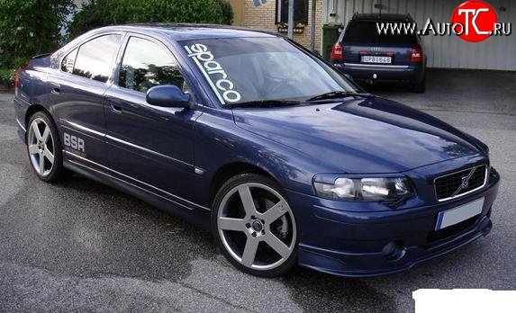 1 389 р. Реснички Sport на фары Volvo S60 RS,RH седан дорестайлинг (2000-2004)  с доставкой в г. Воронеж