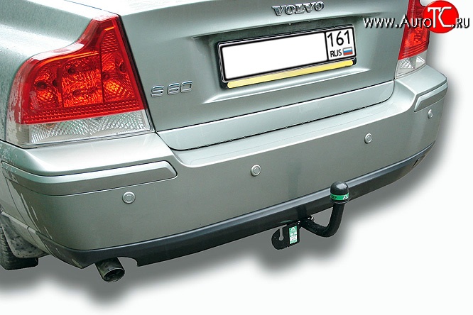 4 499 р. Фаркоп Лидер Плюс  Volvo S60  RS,RH седан (2000-2010) дорестайлинг, рестайлинг (Без электропакета)  с доставкой в г. Воронеж