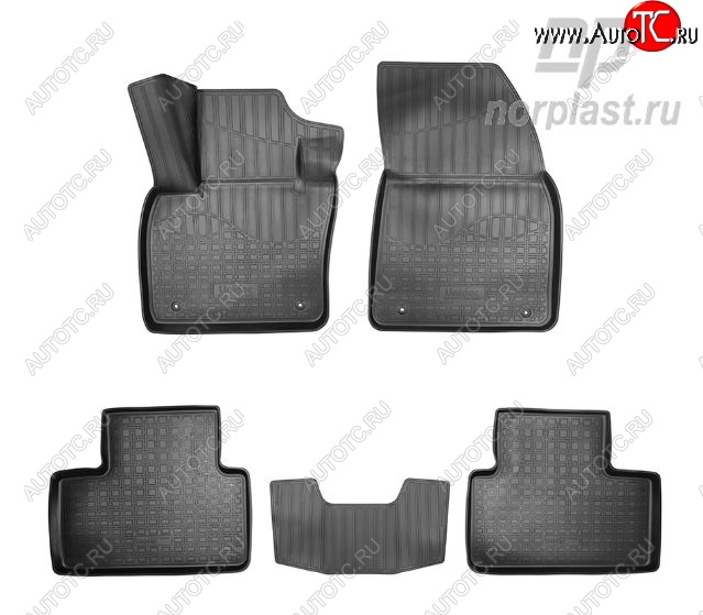 2 899 р. Коврики салонные Noplast  Volvo XC40 (2017-2022)  с доставкой в г. Воронеж