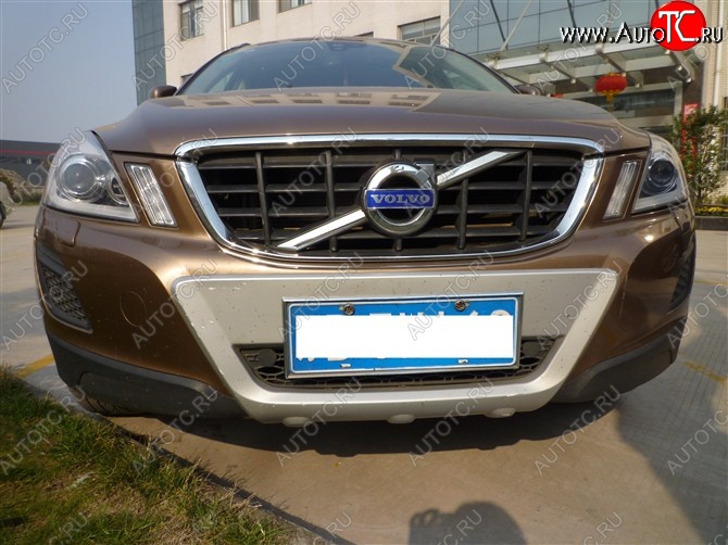 4 549 р. Накладка на передний бампер Original Design Volvo XC60  дорестайлинг (2008-2013) (Неокрашенная)  с доставкой в г. Воронеж