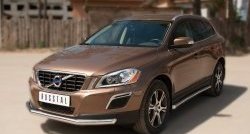 16 499 р. Одинарная защита переднего бампера диаметром 63 мм SLITKOFF Volvo XC60  дорестайлинг (2008-2013)  с доставкой в г. Воронеж. Увеличить фотографию 4