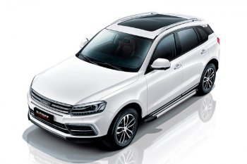 10 699 р. Пороги алюминиевые Slitkoff  Zotye Coupa  B11F (2019-2021) (Luxe Silver)  с доставкой в г. Воронеж. Увеличить фотографию 2